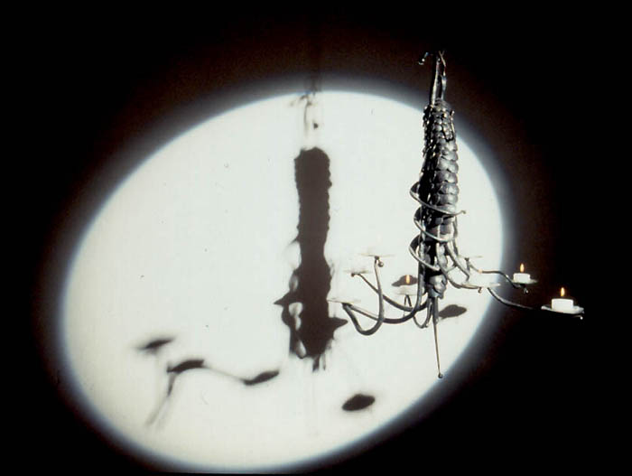 Reptile chandelier